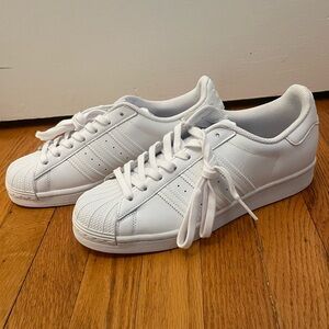 adidas White Superstar Athletic Shoes